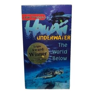 Lew Trusty's Hawaii Underwater The World Below VHS Kids Educational Animals 1998